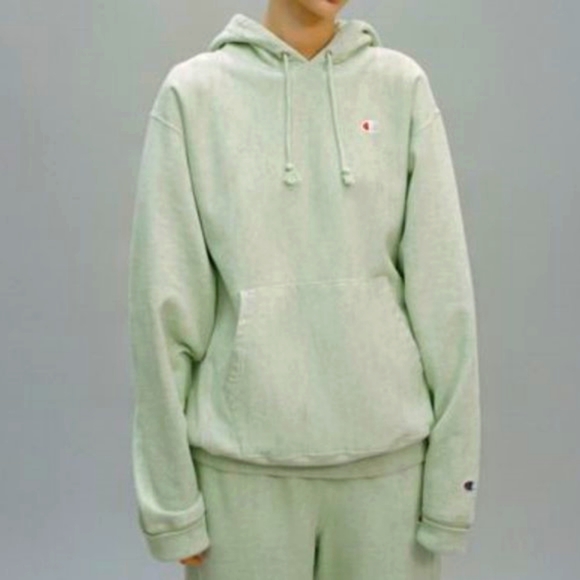 Champion Classic C Relaxed Heathered Reverse Weave Hoodie Sweatshirt